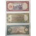 CHILE 1960 . HALF 1/2 - ONE HUNDRED 100 ESCUDOS BANKNOTES . SPECIMEN